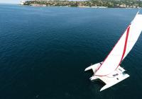 trimaran voiles photo de l'air